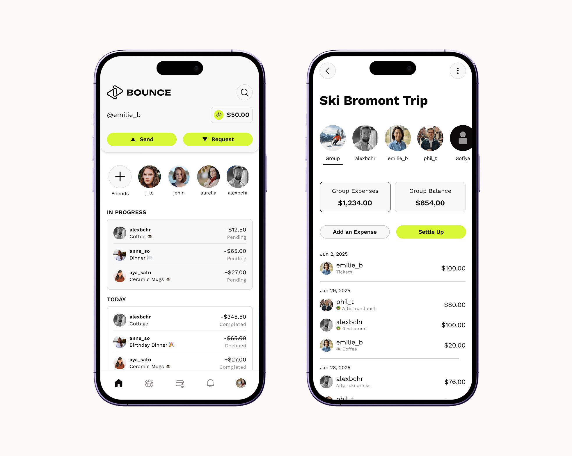 Bounce — aperçu du projet