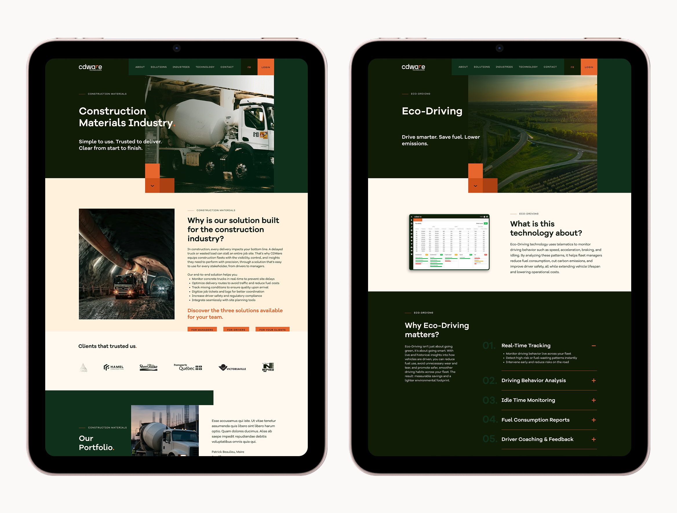 CD Ware — aperçu du site final unifié